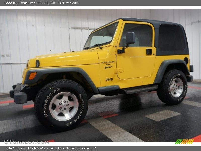 Solar Yellow / Agate 2000 Jeep Wrangler Sport 4x4