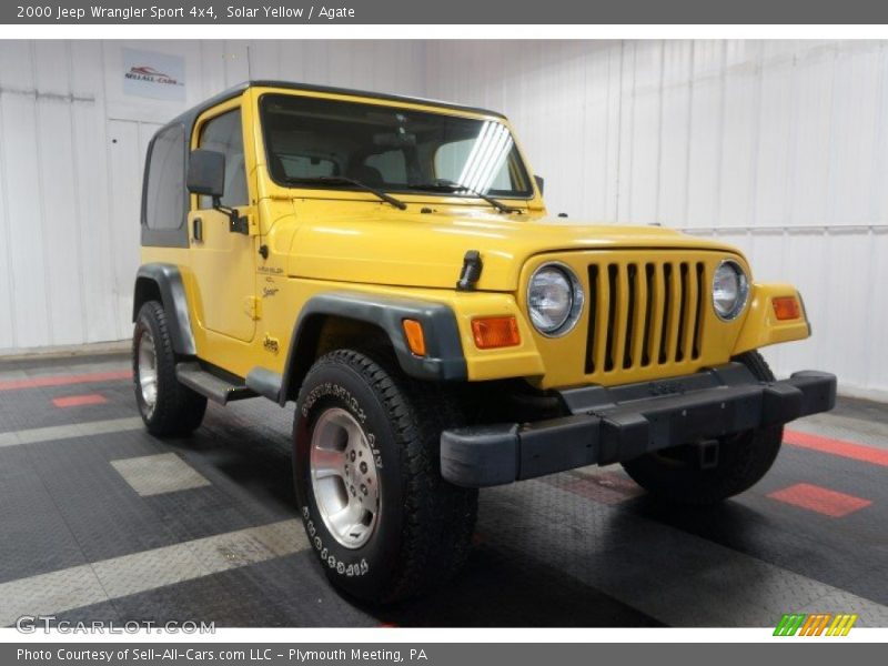 Solar Yellow / Agate 2000 Jeep Wrangler Sport 4x4