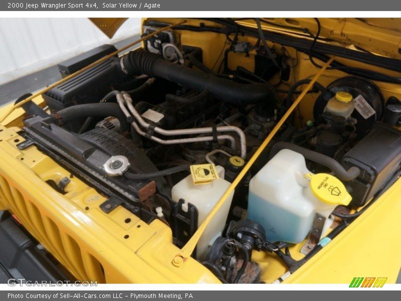 Solar Yellow / Agate 2000 Jeep Wrangler Sport 4x4