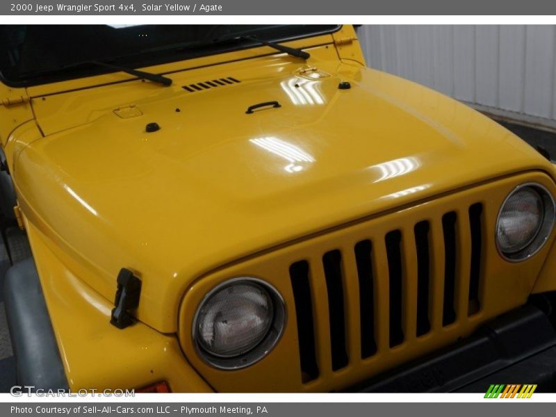 Solar Yellow / Agate 2000 Jeep Wrangler Sport 4x4