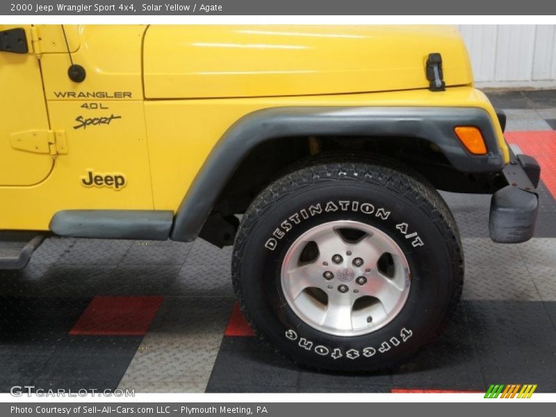 Solar Yellow / Agate 2000 Jeep Wrangler Sport 4x4