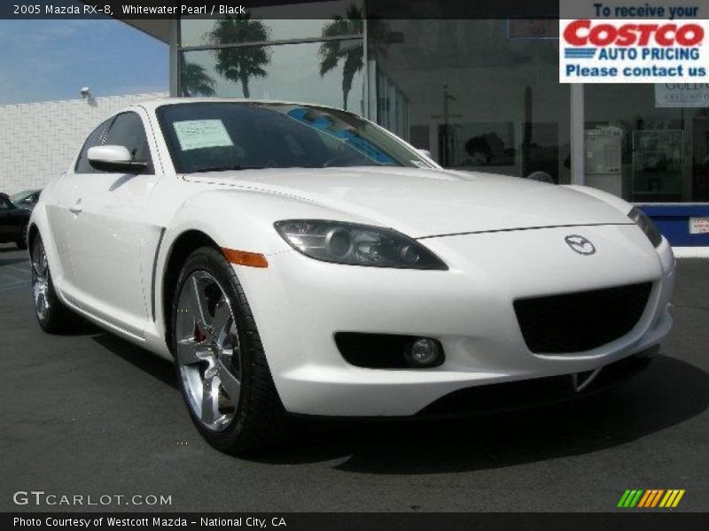 Whitewater Pearl / Black 2005 Mazda RX-8