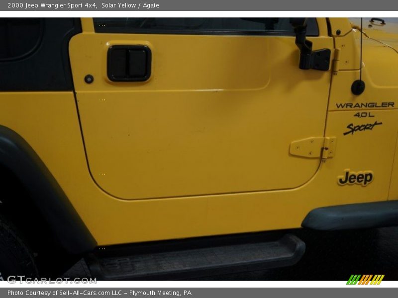 Solar Yellow / Agate 2000 Jeep Wrangler Sport 4x4
