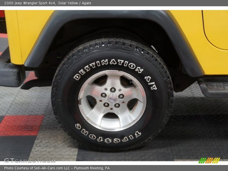 Solar Yellow / Agate 2000 Jeep Wrangler Sport 4x4