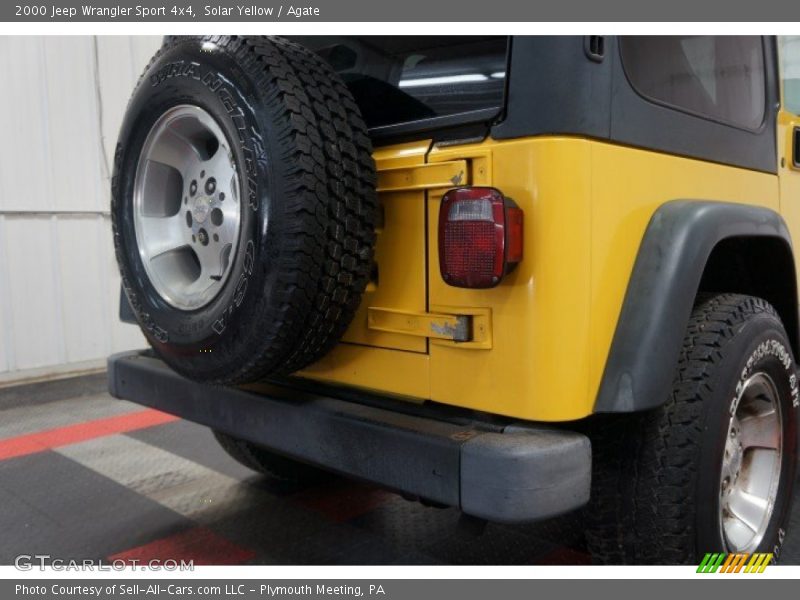 Solar Yellow / Agate 2000 Jeep Wrangler Sport 4x4