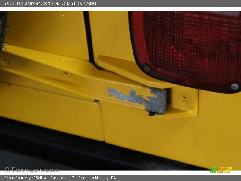 Solar Yellow / Agate 2000 Jeep Wrangler Sport 4x4