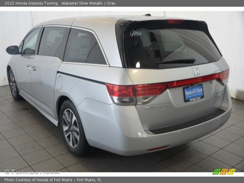 Alabaster Silver Metallic / Gray 2015 Honda Odyssey Touring