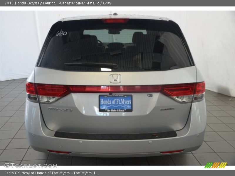 Alabaster Silver Metallic / Gray 2015 Honda Odyssey Touring