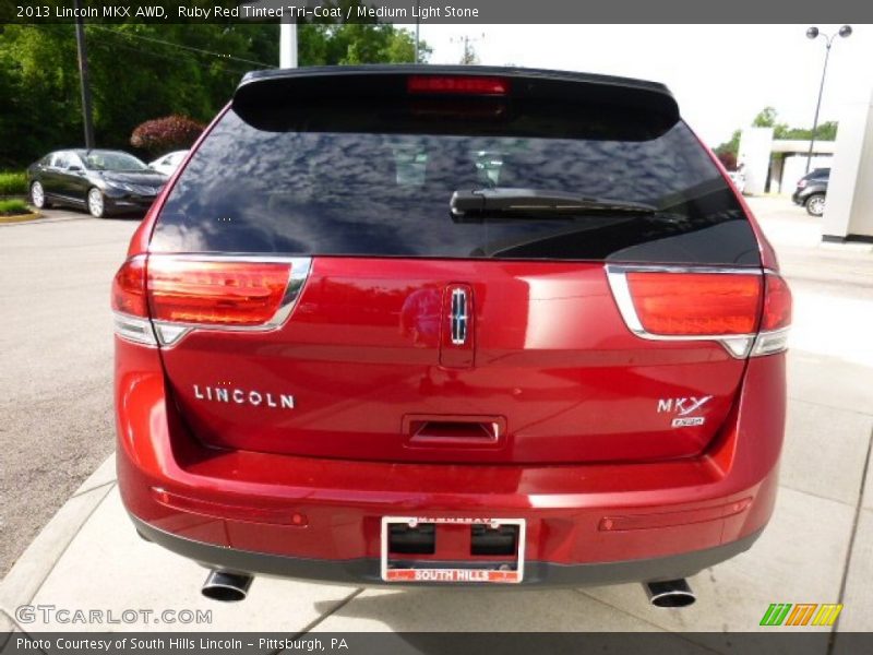 Ruby Red Tinted Tri-Coat / Medium Light Stone 2013 Lincoln MKX AWD