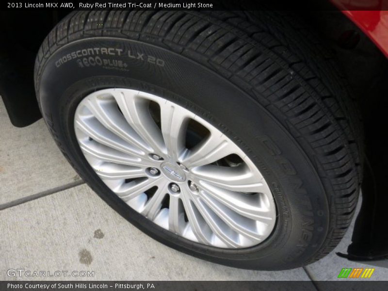Ruby Red Tinted Tri-Coat / Medium Light Stone 2013 Lincoln MKX AWD