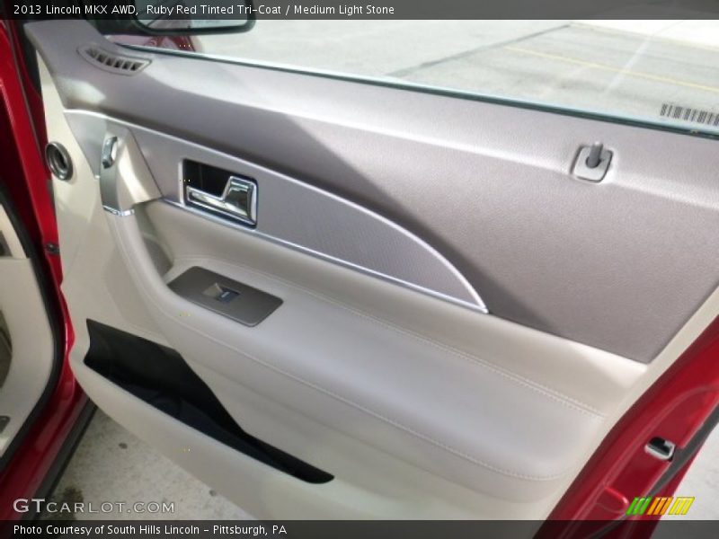 Ruby Red Tinted Tri-Coat / Medium Light Stone 2013 Lincoln MKX AWD