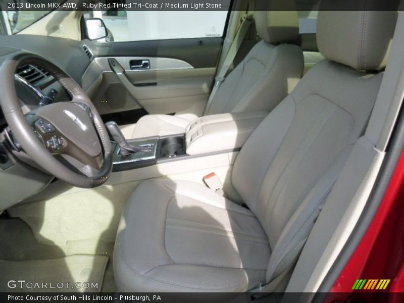 Ruby Red Tinted Tri-Coat / Medium Light Stone 2013 Lincoln MKX AWD