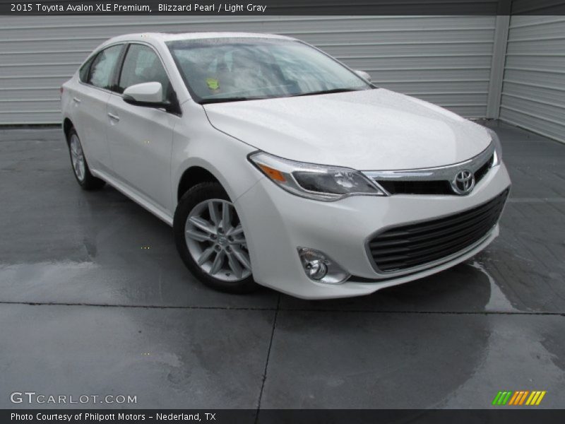 Blizzard Pearl / Light Gray 2015 Toyota Avalon XLE Premium