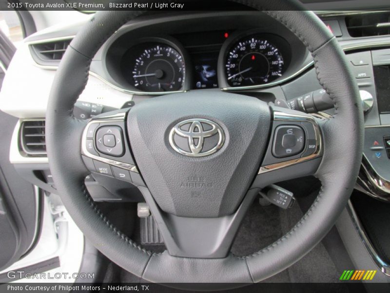 Blizzard Pearl / Light Gray 2015 Toyota Avalon XLE Premium