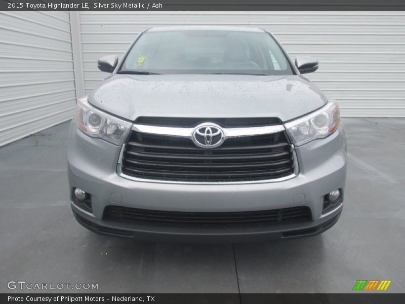 Silver Sky Metallic / Ash 2015 Toyota Highlander LE