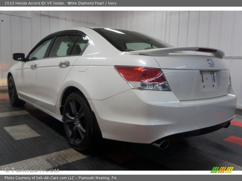 White Diamond Pearl / Ivory 2010 Honda Accord EX V6 Sedan