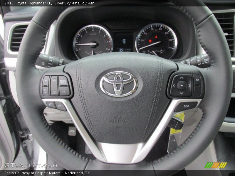 Silver Sky Metallic / Ash 2015 Toyota Highlander LE