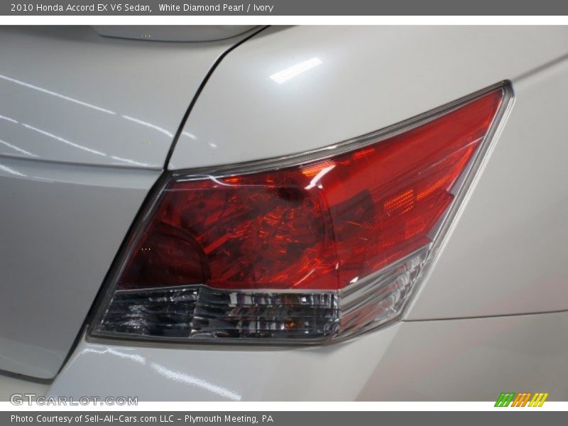 White Diamond Pearl / Ivory 2010 Honda Accord EX V6 Sedan