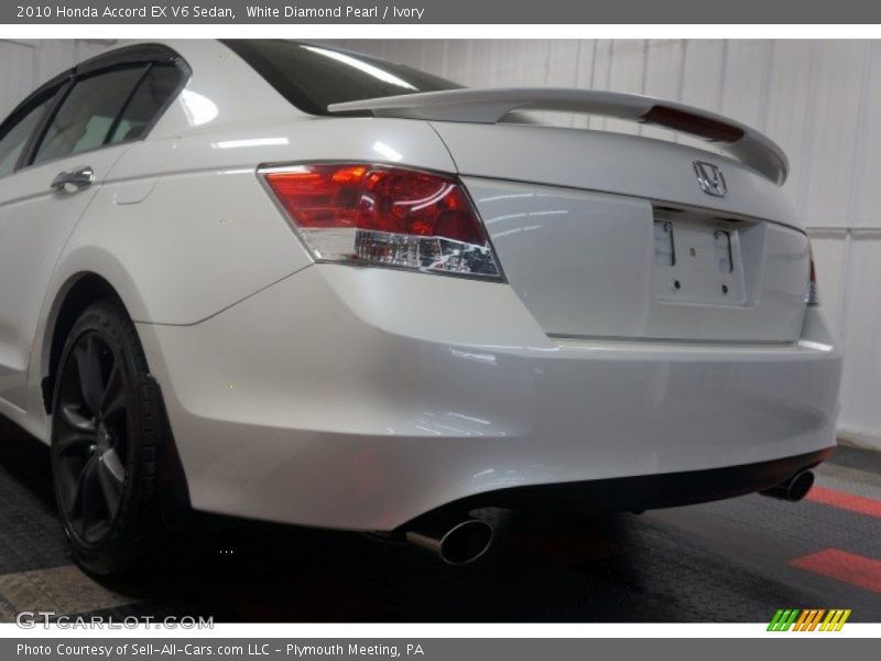 White Diamond Pearl / Ivory 2010 Honda Accord EX V6 Sedan