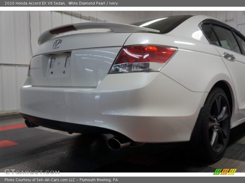 White Diamond Pearl / Ivory 2010 Honda Accord EX V6 Sedan