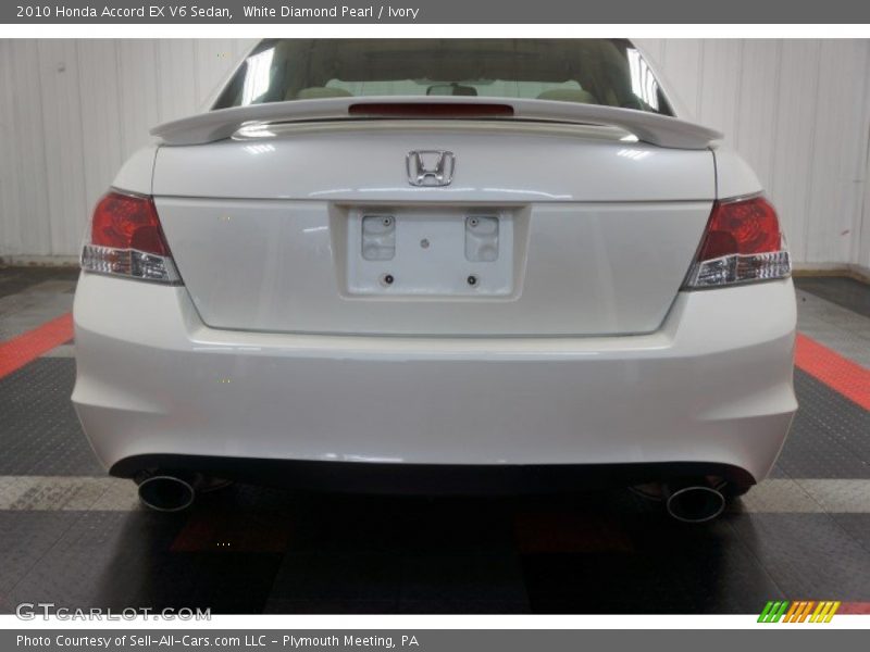 White Diamond Pearl / Ivory 2010 Honda Accord EX V6 Sedan