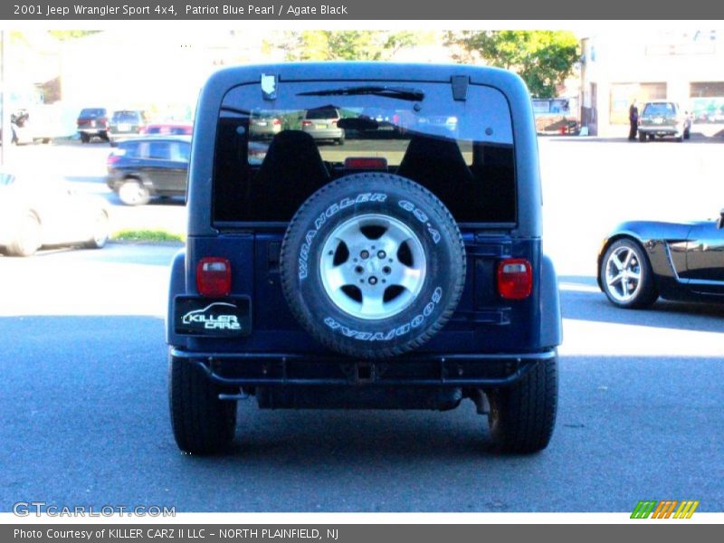 Patriot Blue Pearl / Agate Black 2001 Jeep Wrangler Sport 4x4