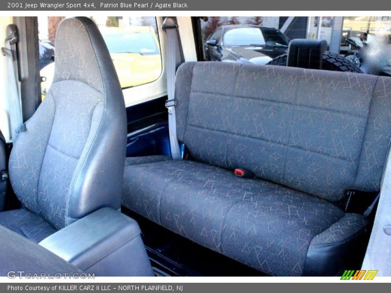 Patriot Blue Pearl / Agate Black 2001 Jeep Wrangler Sport 4x4