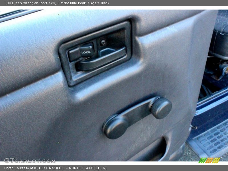 Patriot Blue Pearl / Agate Black 2001 Jeep Wrangler Sport 4x4