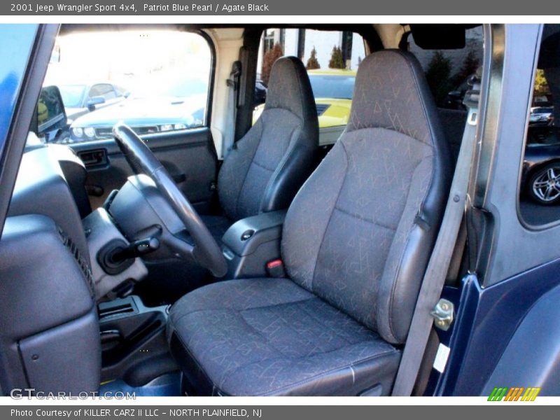 Patriot Blue Pearl / Agate Black 2001 Jeep Wrangler Sport 4x4