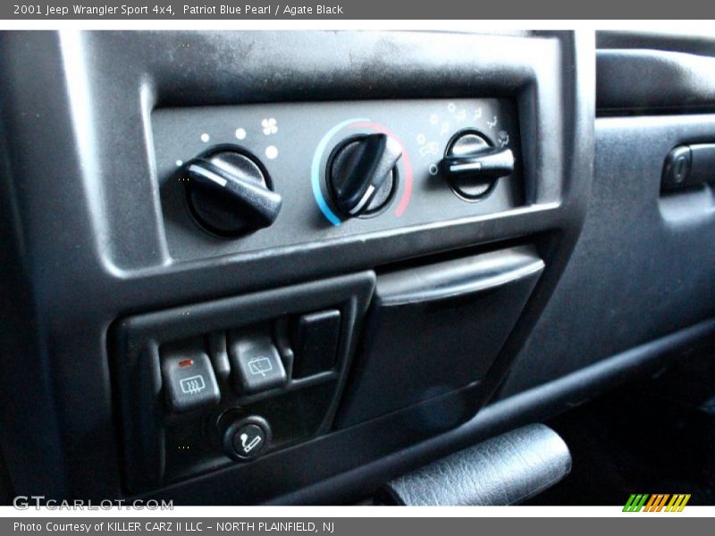 Patriot Blue Pearl / Agate Black 2001 Jeep Wrangler Sport 4x4