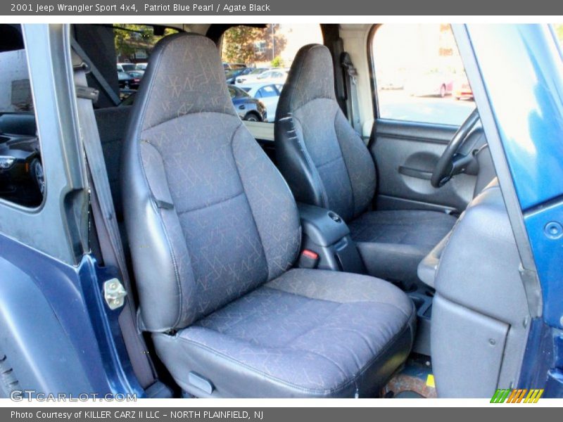 Patriot Blue Pearl / Agate Black 2001 Jeep Wrangler Sport 4x4