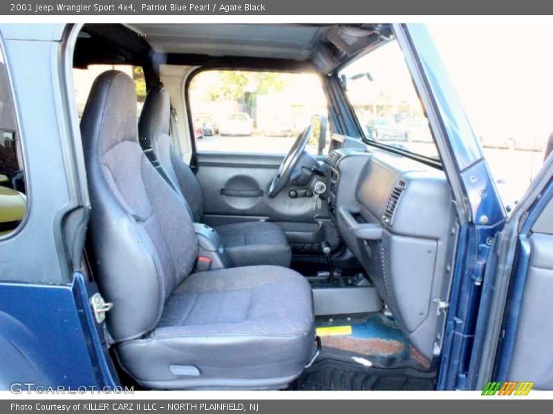 Patriot Blue Pearl / Agate Black 2001 Jeep Wrangler Sport 4x4