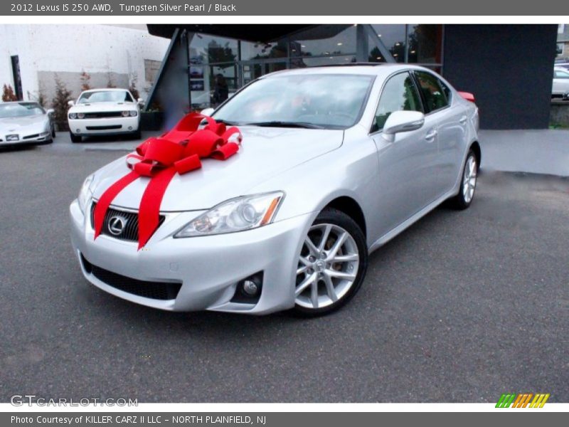 Tungsten Silver Pearl / Black 2012 Lexus IS 250 AWD