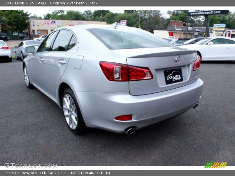 Tungsten Silver Pearl / Black 2012 Lexus IS 250 AWD