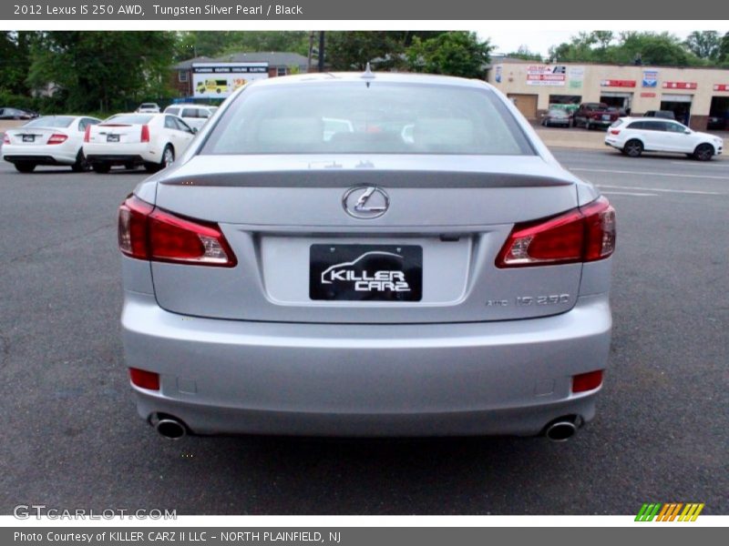 Tungsten Silver Pearl / Black 2012 Lexus IS 250 AWD