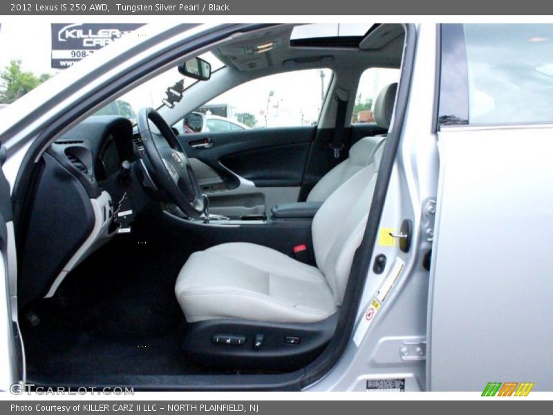Tungsten Silver Pearl / Black 2012 Lexus IS 250 AWD