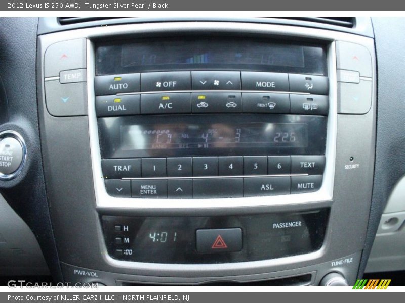 Tungsten Silver Pearl / Black 2012 Lexus IS 250 AWD