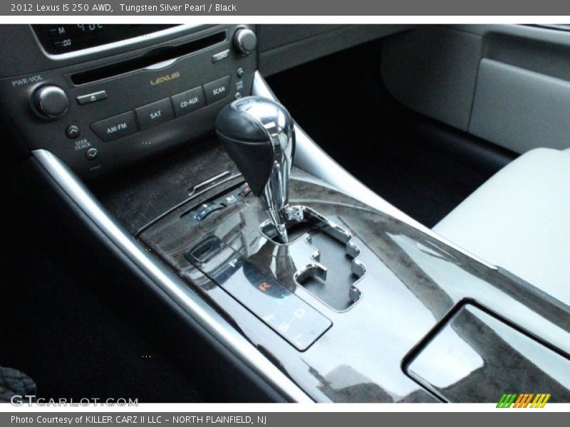 Tungsten Silver Pearl / Black 2012 Lexus IS 250 AWD