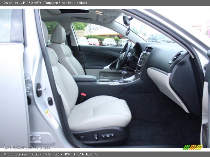 Tungsten Silver Pearl / Black 2012 Lexus IS 250 AWD