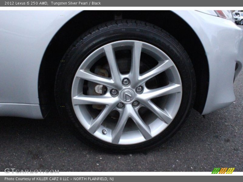 Tungsten Silver Pearl / Black 2012 Lexus IS 250 AWD