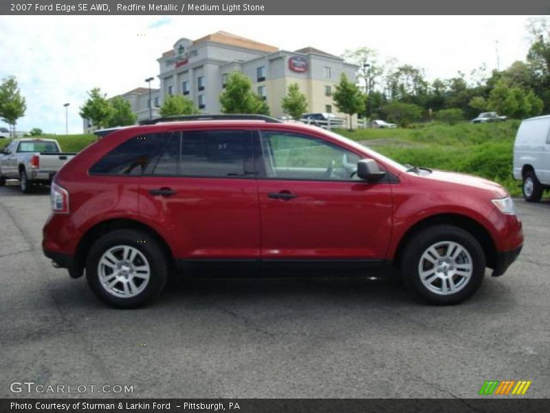 Redfire Metallic / Medium Light Stone 2007 Ford Edge SE AWD