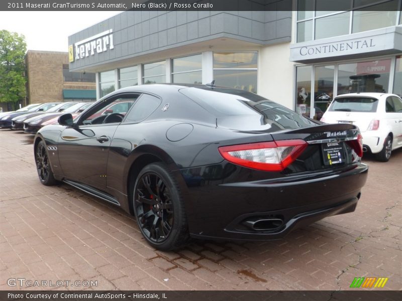 Nero (Black) / Rosso Corallo 2011 Maserati GranTurismo S Automatic