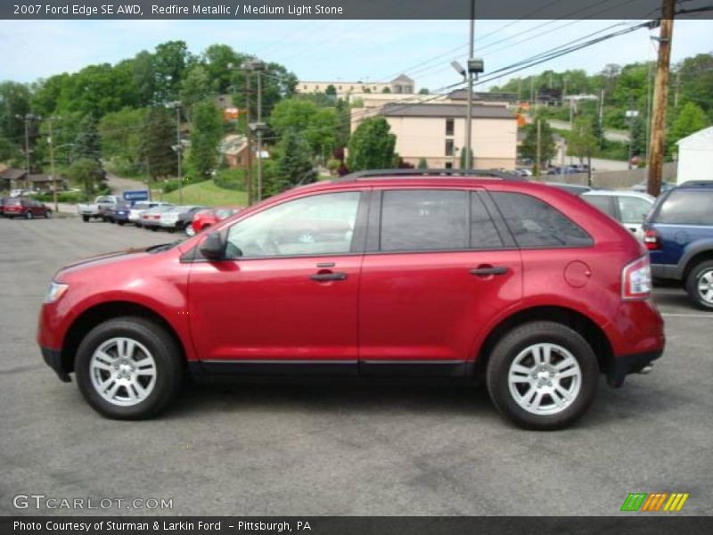 Redfire Metallic / Medium Light Stone 2007 Ford Edge SE AWD