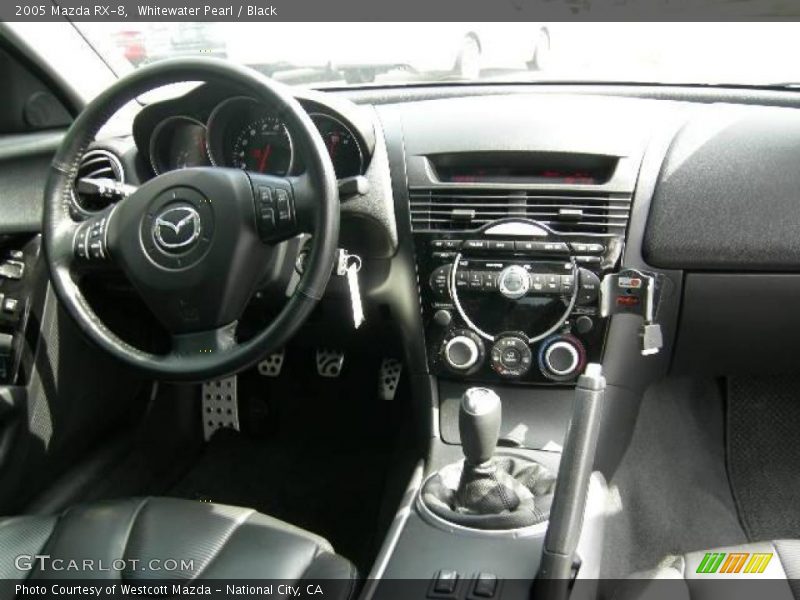 Whitewater Pearl / Black 2005 Mazda RX-8