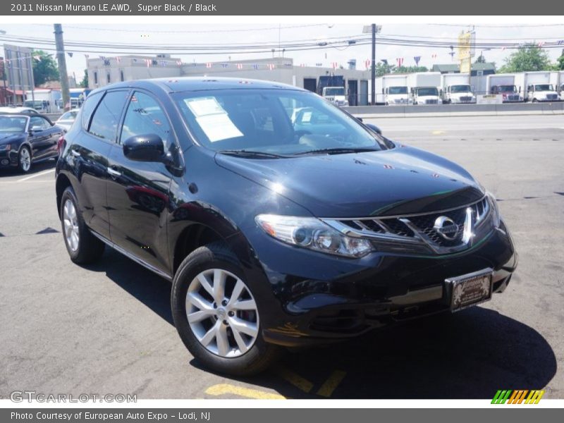 Super Black / Black 2011 Nissan Murano LE AWD