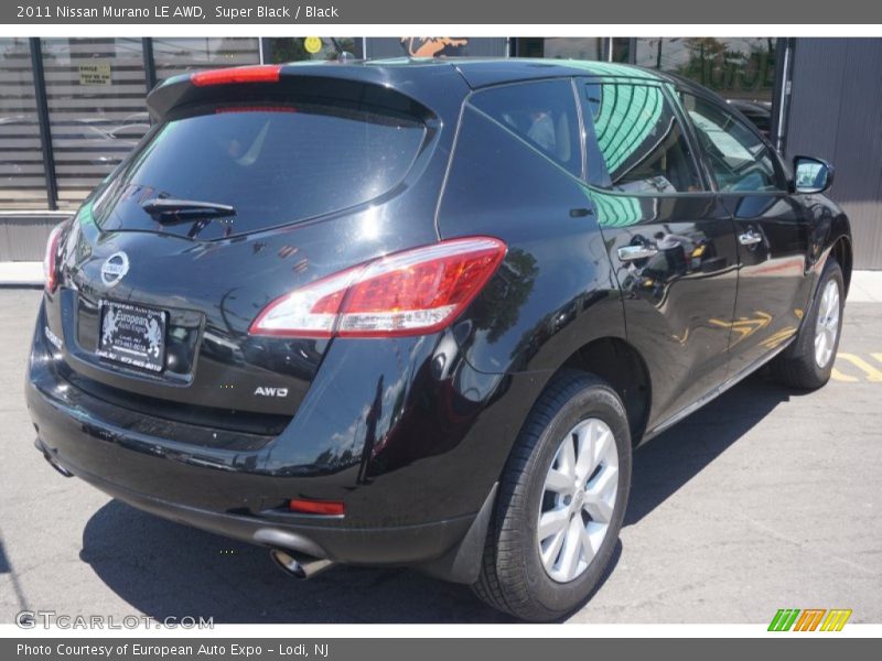 Super Black / Black 2011 Nissan Murano LE AWD