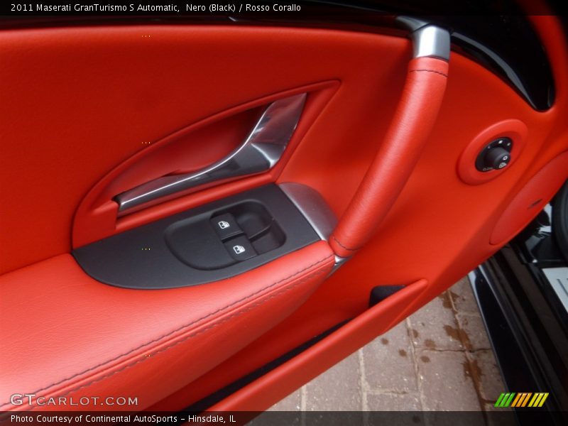 Nero (Black) / Rosso Corallo 2011 Maserati GranTurismo S Automatic