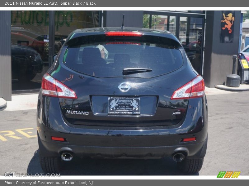 Super Black / Black 2011 Nissan Murano LE AWD