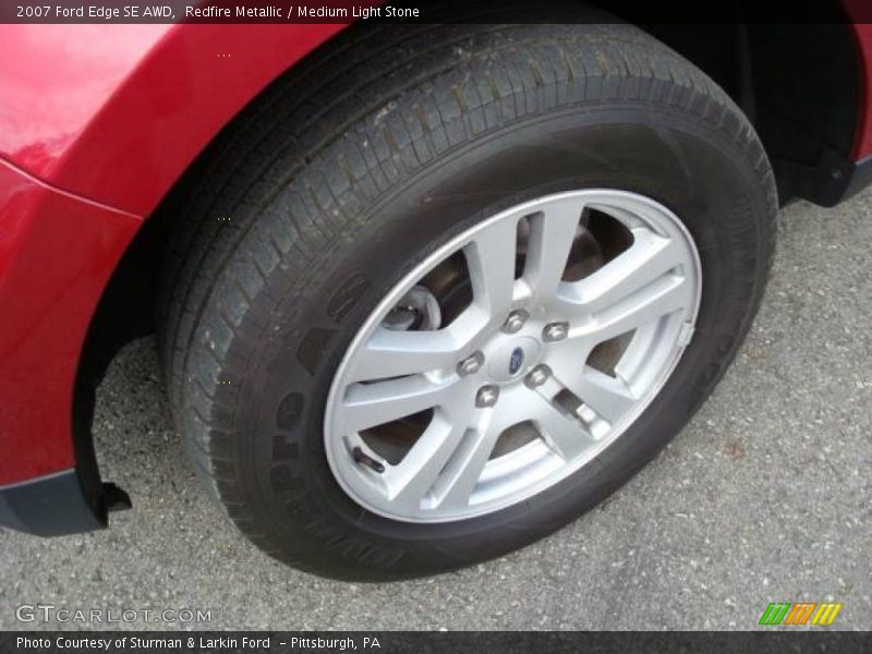 Redfire Metallic / Medium Light Stone 2007 Ford Edge SE AWD