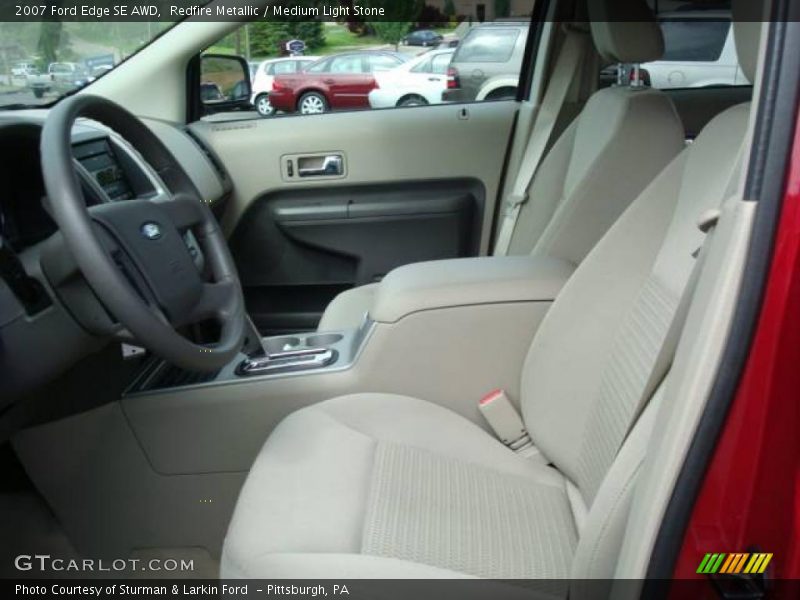 Redfire Metallic / Medium Light Stone 2007 Ford Edge SE AWD